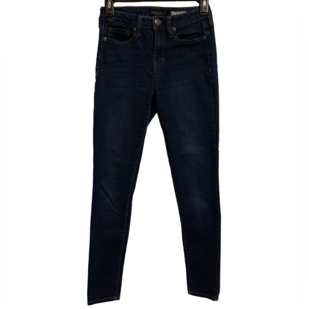 Aeropostale Blue High Waisted Jeggings Size 0 Reg